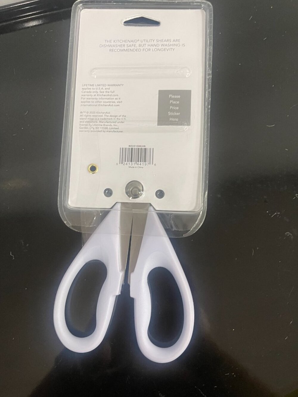 KitchenAid Utility Shears Lavender Cream Stainless Steel New - Picture 4 of 5